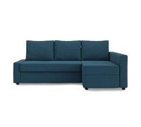 MASTERS OF COVERS La Housse de Canapé-lit d’Angle Compatible avec IKEA Friheten, Méridienne Gauche/Droite, Ajustement Individuel, 230 x 68/151 x 66 cm (Bleu Marine, Polyester)