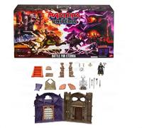 Masters of The Universe Coffret Bateille pour Eternia, Château des Ombres et Montagne du Serpent, Trône en os de Dragon et Figurine Skeletor, Épée de Pouvoir et Autel, JKN95
