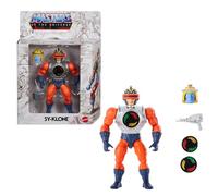 Masters of the Universe Figurine articulée Sy-Klone Origins Série Sketchbook, 14 cm, homme-tornade des années 1980, reproduction détaillée et nombreux points d’articulation, JFX02