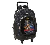 MASTERS OF THE UNIVERSE - Grand sac à dos à roulettes, compact, amovible, idéal pour les enfants de différents âges, confortable et polyvalent, qualité et résistance, 33 x 22 x 45 cm