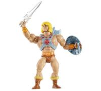 Masters of The Universe Origins, Figurine articulée Musclor Les Maîtres de l’Univers de 14 cm, Reproduction détaillée avec Harnais, épée, Hache et Bouclier, JNP97