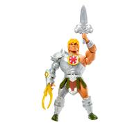 Masters Of The Universe Les Maîtres de l’Univers Figurine Articulée Origins Musclor avec Armure de Serpent (14 cm), Mini BD Incluse, à Collectionner, Jouet Enfant, Dès 6 Ans, HKM64