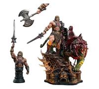 Masters of The Universe Statuette Real Elite Masterline Series 1/4 He-Man & Battle Cat Ultimate Bonus Version 86 cm