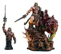 Masters of The Universe Statuette Real Elite Masterline Series 1/4 He-Man & Battle Cat Ultimate Version 86 cm