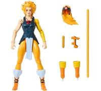 Masters of the Universe X Cosmocats Figurine articulée Félibelle de 14 cm avec armure amovible, bâton et mini-bande dessinée, JFW94