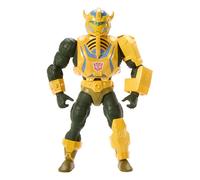 Mattel Figurine articulée MOTU x Transformers – Maître d'Armes Bumblebee 14 cm, accessoires, mini-BD