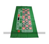 Masters Traditional Games Roulette Mat - Green Felt Cloth, 180 x 90cm