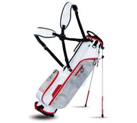 MASTERS VELO Sac de transport ultra léger avec support de golf Blanc/rouge