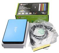 Masterstor 2 ans de garantie Disque dur externe One Touch Backup Disque dur portable ultra-rapide USB 3.0 pour ordinateur portable et PC Disque dur externe 2,5 pouces SATA Bleu 120 Go