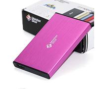 MasterStor 320 Go Externe Disque Dur USB 3.0 Super-Rapide Disque Dur 2,5 Pouces pour SATA Portable Disque Dur Portable 1 an Garantie Rose (320GB)
