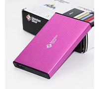 MasterStor One Touch Backup Externe Disque Dur USB 3.0 SATA de 2,5 Pouces Portable Ultra Rapide Disque Dur Disque Dur Portable Garantie de 1 Ans (80 Go à 1 to) Rose (80GB)