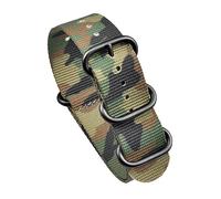 MasterUnion Bracelet de montre Bracelet en nylon durable Boucle en acier inoxydable Bracelet de montre Ho mmes Ceinture de remplacement 20 mm 22 mm, Camouflage 1 noir, 22mm