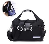 MasterUnion Sac à Main de Mode antivol de Grande capacité, Sac de Voyage en Tissu Oxford Anti-vol pour Femmes - Sac de Voyage de carrosserie Cost Cost-Black