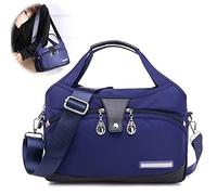MasterUnion Sac à Main de Mode antivol de Grande capacité, Sac de Voyage en Tissu Oxford Anti-vol pour Femmes - Sac de Voyage de carrosserie Cost Cost-Blue