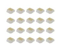 Masterwon RGBW Lot de 20 connecteurs pour bande lumineuse LED 5 broches 10 mm Clips sans soudure pour joints de bande à fil SMD 5050