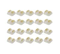 Masterwon RGBW Lot de 20 connecteurs pour bande lumineuse LED 5 broches 12 mm Clips sans soudure pour bandes COB