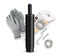 Mastery Mart Vérin à gaz de rechange - Avec vérin à gaz de 251 mm à 346 mm - Pour chaise de bureau, gants, outil de retrait de cylindre, arbre de serrage (28 mm), vis longues, clé à vis en L
