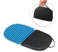 masteymoh Petit coussin de siège pliable de 2,5 cm d'épaisseur, 35,6 x 24,8 cm, coussin de siège portable en gel pour soulager la pression, coussin de siège léger pour siège de voyage, pliable pour un