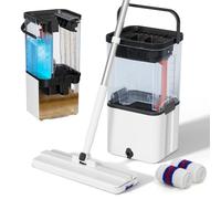 Masthome Balai Serpillère Plate Double Réservoir Eau Propre et Sale