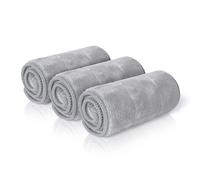 Masthome Lot de 3 têtes de Balai à Franges Plates, lavables en Microfibre, absorbantes et idéales pour Les sols Lisses, pour Les serpillières et Les serpillières