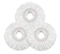 Masthome Lot de 3 têtes de rechange en microfibre pour balai à franges à 360°, Diamètre: 33cm,pour B07BFS9J8S/B07PFS64S2/B09WXZYSDT/B09WXW7KGJ