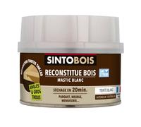 Mastic à bois avec durcisseur angles/gros trous blanc 500ml - SINTO - 139791