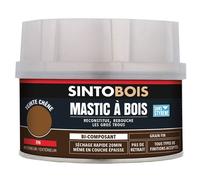 Mastic à bois - SINTO - Fin - Finition chêne - Bi-composants polyester - 500 ml