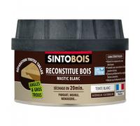 Mastic à bois Sintobois Reconstitue Bois pour parties manquantes - blanc 190G SINTO