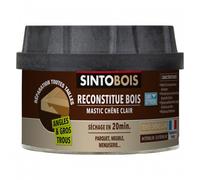 Mastic à bois Sintobois Reconstitue Bois pour parties manquantes - chêne clair 550G SINTO