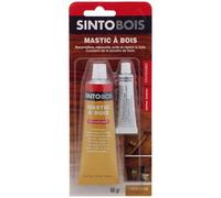 Mastic à bois - SINTOBOIS - Tuchêne clair - 66mL - Polyester bi-composant - Facile à appliquer