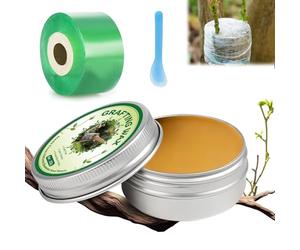 Mastic a Greffer, Greffe Arbre Fruitier, Mastic Cicatrisant Arbre, Ruban Greffage, Flexible Graft Sealer, Cire à greffer pour Rosiers, Arbres Fruitiers, Arbustes for Effective Tree Wound Repair, 200g