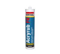 Soudal Mastic de rebouchage Acryrub F4 acrylique 300 ml blanc