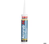 Mastic acrylique blanc - Acryrub F4 - Soudal - 300 ml
