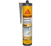 Mastic Acrylique Haute Performance-Seal-184 Maçonnerie Gris Béton-Réparation De Fissures-Joints D¿Étanchéité-Extérieur/Intérieur-300 Ml