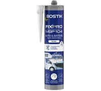 Bostik FIXPRO - Mastic Auto et Bateau MSP 104 - Colle et Joint - Tous matériaux - Résiste aux Intempéries et à l’Eau de Mer - Mastic Hybride Polymère - Couleur : Blanc - 1 Cartouche 290 ml