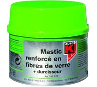 Mastic - AUTO-K - 500gr - Renforcé en fibres de verre - Excellente résistance - Pour métal carrosserie
