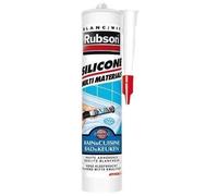 Rubson - Mastic silicone Bain & Cuisine - Antimoisissures, étanche - Blanc 280 ml