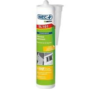 Mastic bâtiment silicone 310mL - ILLBRUCK - Blanc - Anti-fongique - Bonne adhérence - Résistant aux températures