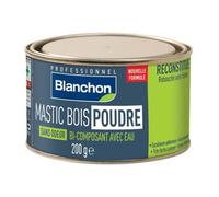 Mastic bois poudre - bi-composant avec eau - sans odeur - bois blanc - 200g BLANCHON