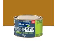 Mastic bois poudre - bi-composant avec eau - sans odeur - chêne clair - 200g BLANCHON