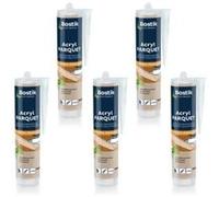 Mastic BOSTIK ACRYL parquet - erable frêne pin - 300ml x5