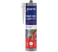 Mastic colle - BOSTIK - Fixpro MSP 117 - Conditions extrêmes - Intérieur/extérieur - Blanc - Cartouche 290 ml