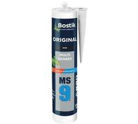 Mastic-colle de Fixation & Etancheité BOSTIK MS9 ORIGINAL - Multi-matériaux - Collage Souple & Puissant - Noir - Cartouche 300 ml