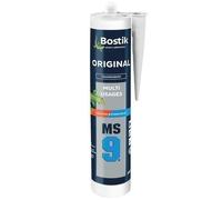 Bostik MS9 ORIGINAL - Mastic Multi Usages pour Jointer et Coller - Usage Intérieur - Transparent - Cartouche de 300ml
