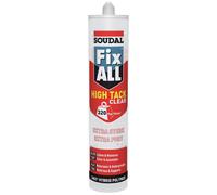 Mastic colle - SOUDAL - Fix All High Tack - 290ml - Blanc - Élastique et résistant aux UV