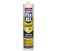 Mastic colle Fix All Turbo blanc cartouche 290 ml SOUDAL 121923