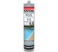 Mastic-colle hybride - pour composant de piscine - 6x290 ml - POOL FIX SOUDAL