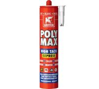 Mastic colle Poly Max High Tack Express 45kg/cm² GRIFFON Blanc 435 gr - 6303764 G