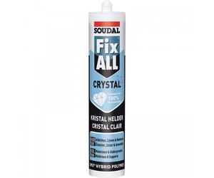 Mastic-colle polymère Fix ALL Crystal hybride SMX transparent 290ML C12 SOUDAL