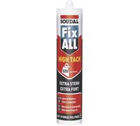 Soudal Mastic colle Fix All High Tack – Élastique et résistant aux UV – 290 ml Blanc